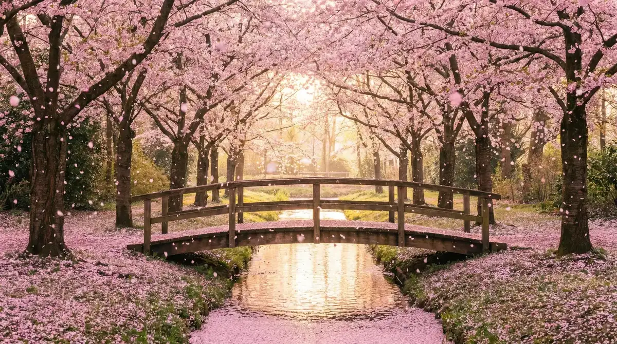 樱花桥畔 - 晶女郎刘洋 唯美风景